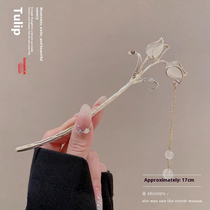 Dress Accessories Hairpin Headwear Antique Style Plate Hairpin