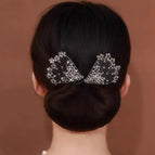Fan shaped hair curler black