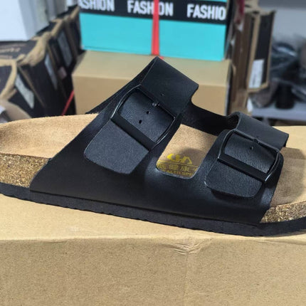 Leather Slippers Men's Summer New Sandals Outside Wear