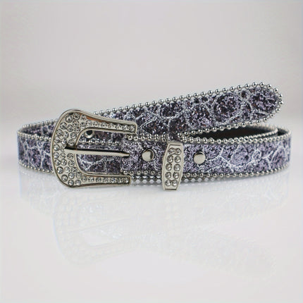Rhinestone Women's I-style Thin Belt Fashion Personality
