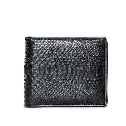 Men's Short Casual Leather Large Capacity Horizontal Wallet
