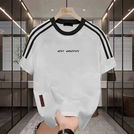 Men's Summer Thin Heavy Cotton Short Sleeve