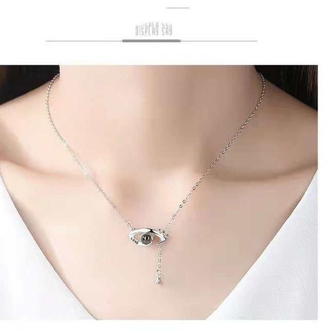 One Hundred 100 Sentences I Love You Customized Necklace Female