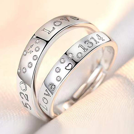 Ringe Opening Trou Simulasie Diamant Ring