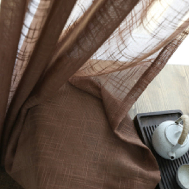 Japannese Linne Halfskadugordyn Effekleur Balkon Slaapkamer Sitkamer
