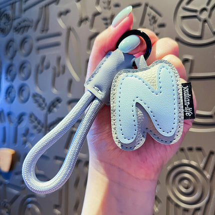 Kreatiewe Spotprent Leer 26 Letters Sleutelhanger Vir Vroue