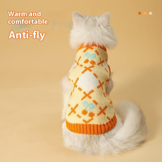 Cat Sweater Autumn-winter Warm And Thickening Windproof