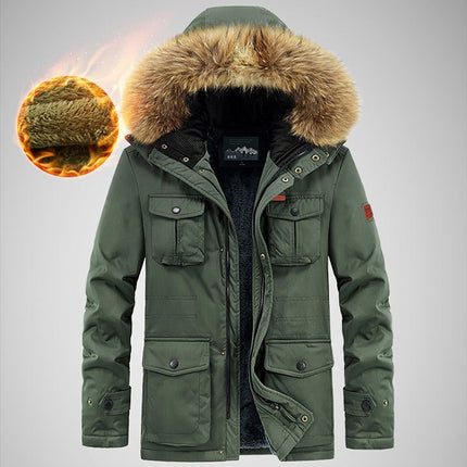 Loose Plus Size Multi Pocket Quilted Jacket