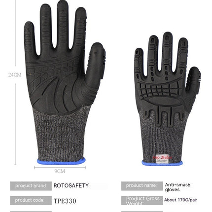 TPE Impregnated Rubber Soft And Breathable Gloves