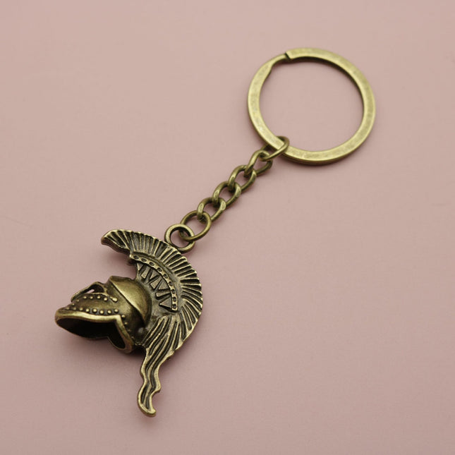 Ornament Simple Helmet Keychain Pendant
