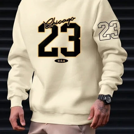 Art Letter Design Man Clothes Set Style Fleece Sweats