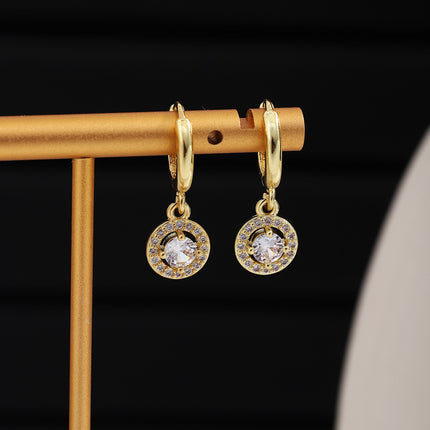 Euro-Amerikaanse Diamant-Oorbelle