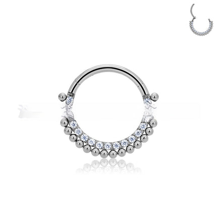 Titaanakooi Neusring Ingelê Half Sirkel Naatlose Piercing-Oorbelle