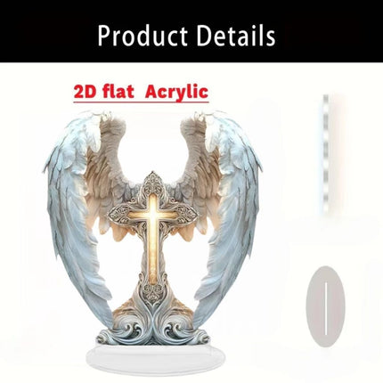 Card-insert Acrylic Standing Sign Flat Ornament