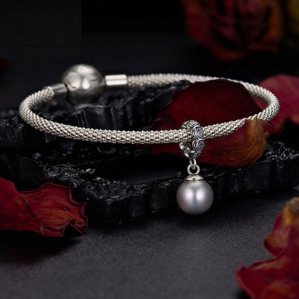 Rose Black Pearl Diy Pendant Parts