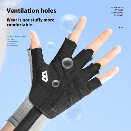 Anti-skid Shock Absorption Breathable Half-finger Gloves For Riding