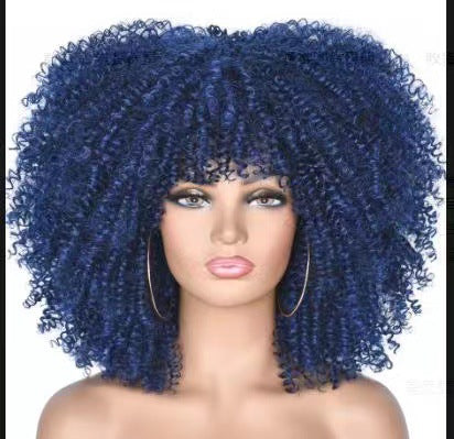 Afrika Krulhare Afro Pruik Hoofbedekking