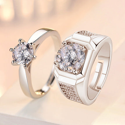 Ringe Opening Trou Simulasie Diamant Ring