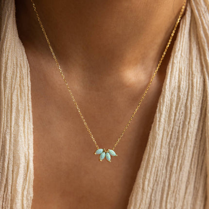 Oulike Blom- en Skoenlapperhangertjie-ketting
