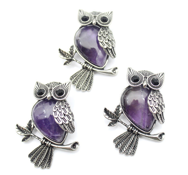 DIY Allooi Uil Brooch Juweliersware Met Kristalle
