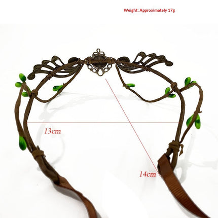 Elf Headband With Antlers And Branches Hair Crown