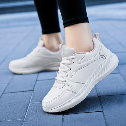 Waterproof Leather Soft Bottom Casual Sneaker Women
