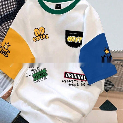 Printed Casual All-match Short-sleeved T-shirt