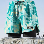 Light blue print 8795 / 2XL