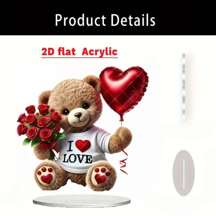 Card-insert Acrylic Standing Sign Flat Ornament