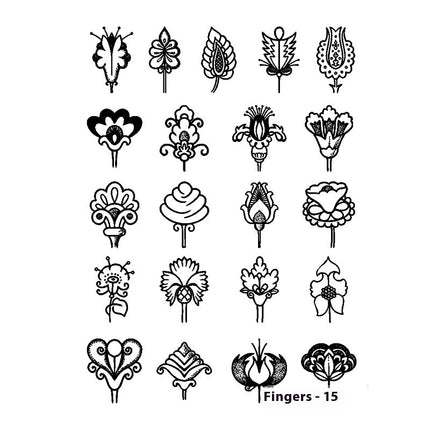 Herbal Juice Tattoo Sticker Sweat-proof Non-reflective Finger Niche Stickers