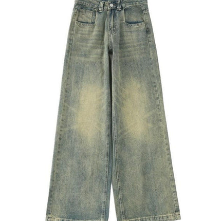 High Waist Loose Drooping Mop Slimming And Straight Long Pants