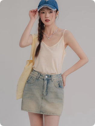 Blue Bow Embroidered Shirt Jacket Thin Top For Women