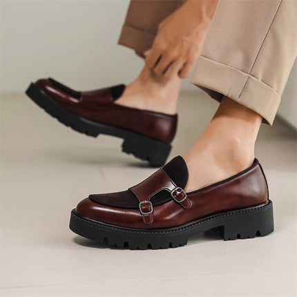 Slip-on Men's Thick Bottom Heighten Casual Shoes