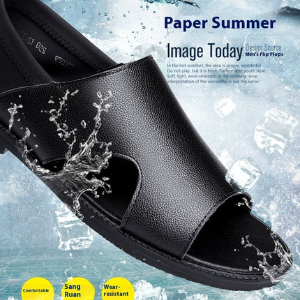 Men's Sandals Summer Men's Casual Soft Bottom Non-slip Wear-resistant And Deodorant Beach