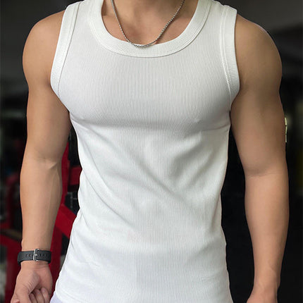 Thick Combed Texture Large Tanks Men