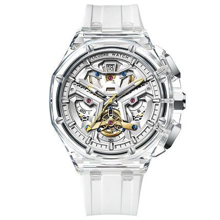 High-Grade Three-Dimensional Hollow Carved Luminous Quartz Watch