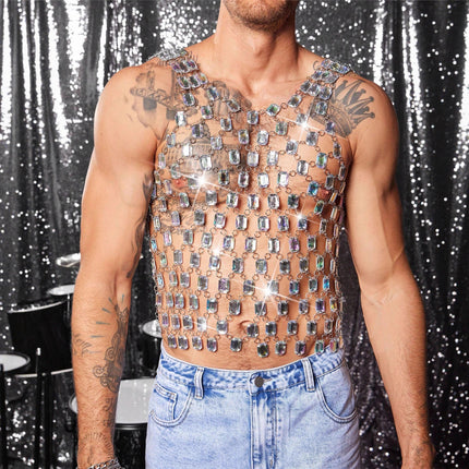 Swaarmetaal Styl Juweel Vest Top