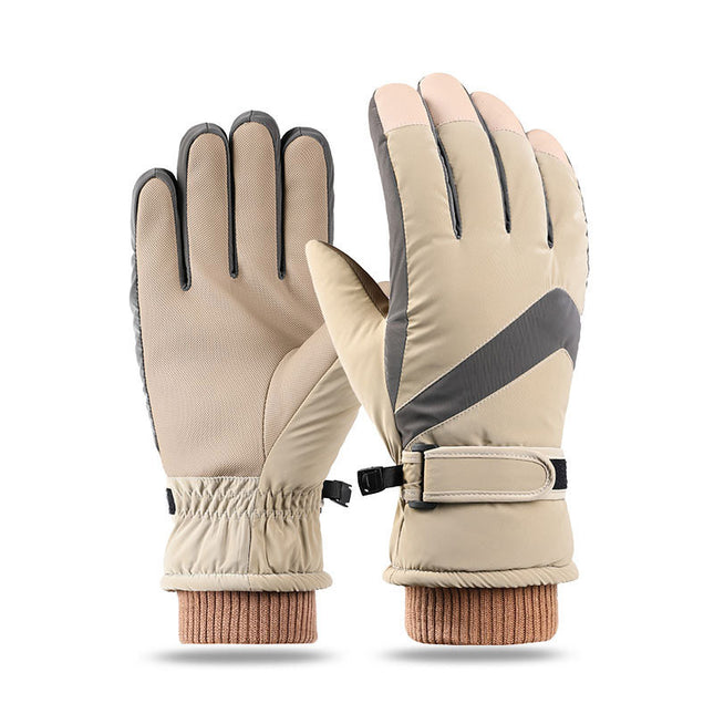 Couple Winter Fleece Thickened Warm And Windproof Gloves