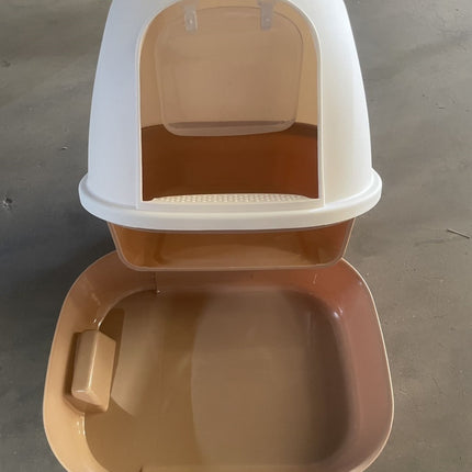 Fully Enclosed Cat Litter Box