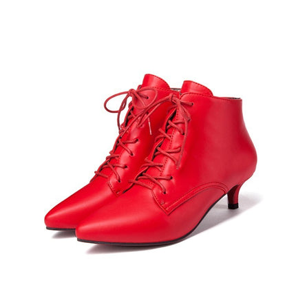 Women's Lace Up Short Boots