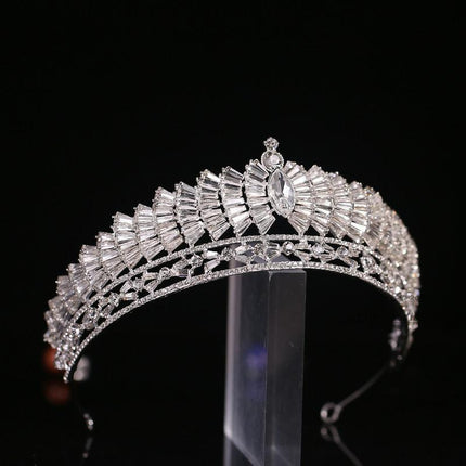 Nuwe Japannese En Koreaanse Trou Rhinestone Allooi Knoop Trou Kroon