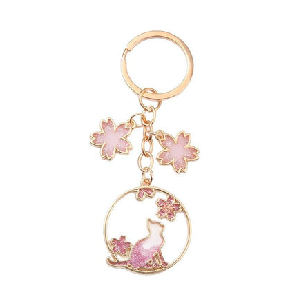 Olie Drup Kat Ring Sleutelhanger
