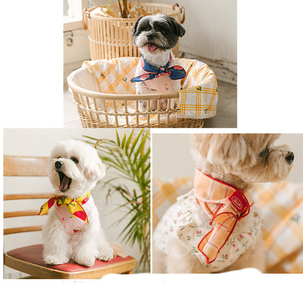 Dog Bib Scarf Pet Cat Bib Cute Small And Medium-sized