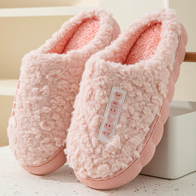 Indoor Warm Thickened Couple Cotton Slippers