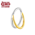 Bh147 Geen Diamant Silwer Goud / 1.2x10mm