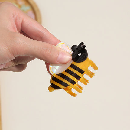 Cartoon Bee Acetate Small Jaw Clip Simple