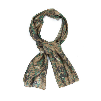 Camouflage Outdoor Net Scarf Camouflage Multicolor