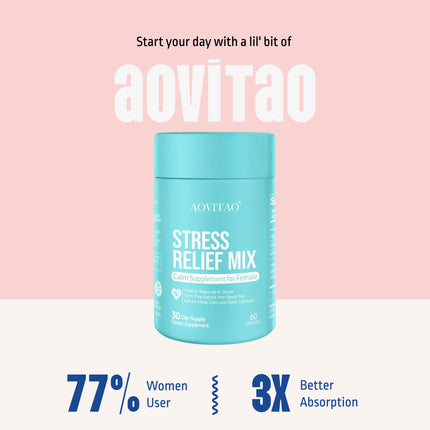 Ashwagandha Vir Vroue Aanvulling Met L-Teanien Magnesium, Stresverligting, Fokus En Ontspanning Ondersteuning Angspil
