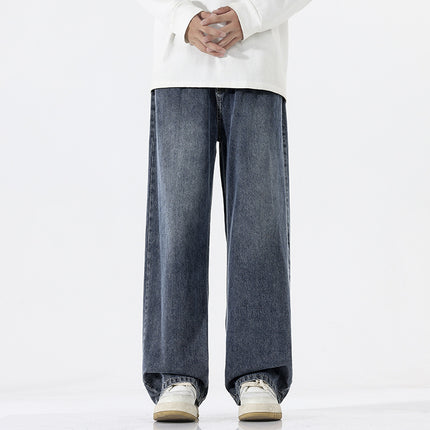 Trend Half Elastic Waist Jeans For Men