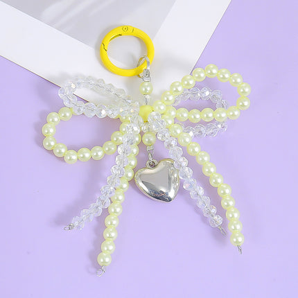 Kreatiewe Mode Kristal Dubbelboog Hanger Sleutelhanger